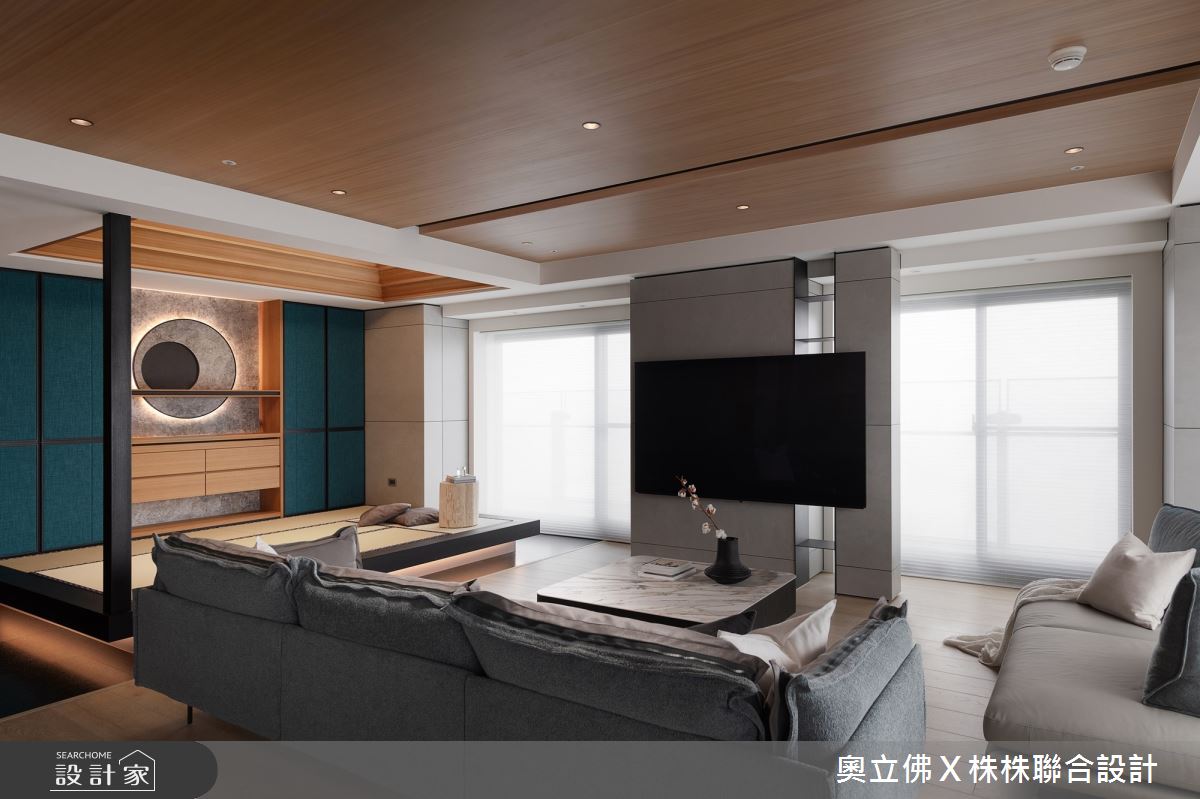 153坪毛胚屋＿日式風客廳案例圖片＿奧立佛x 株株聯合設計＿奧立佛x 株株_遠雄THE ONE｜高雄C宅之3