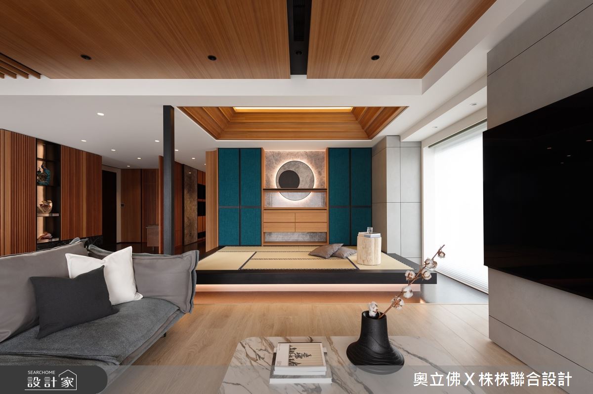 153坪毛胚屋＿日式風客廳和室案例圖片＿奧立佛x 株株聯合設計＿奧立佛x 株株_遠雄THE ONE｜高雄C宅之7