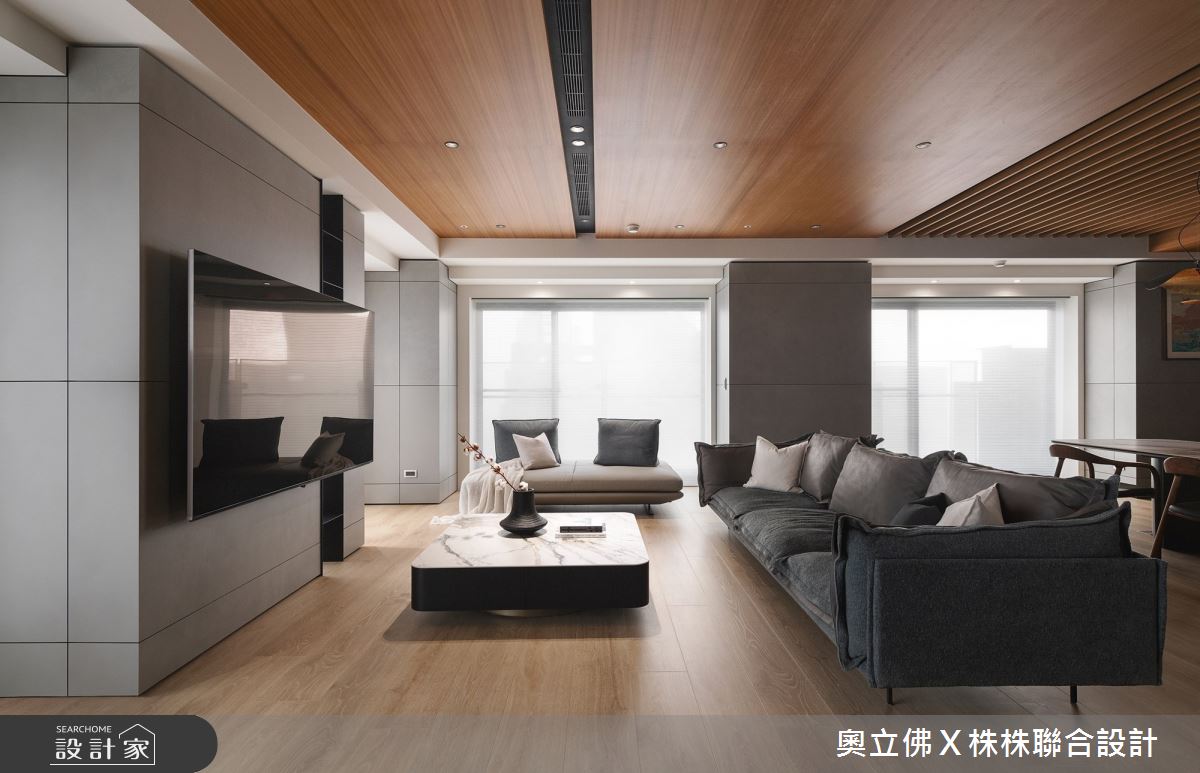 153坪毛胚屋＿日式風客廳案例圖片＿奧立佛x 株株聯合設計＿奧立佛x 株株_遠雄THE ONE｜高雄C宅之10