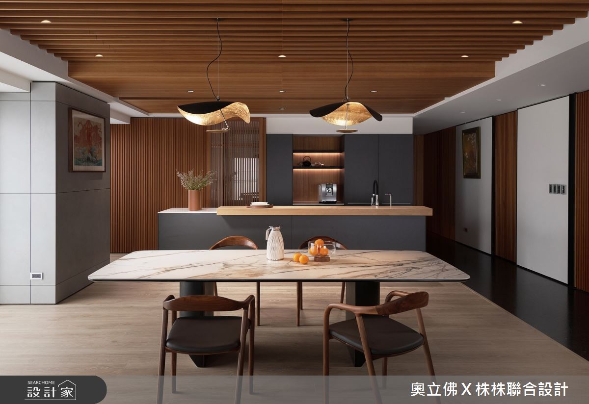 153坪毛胚屋＿日式風餐廳中島案例圖片＿奧立佛x 株株聯合設計＿奧立佛x 株株_遠雄THE ONE｜高雄C宅之12