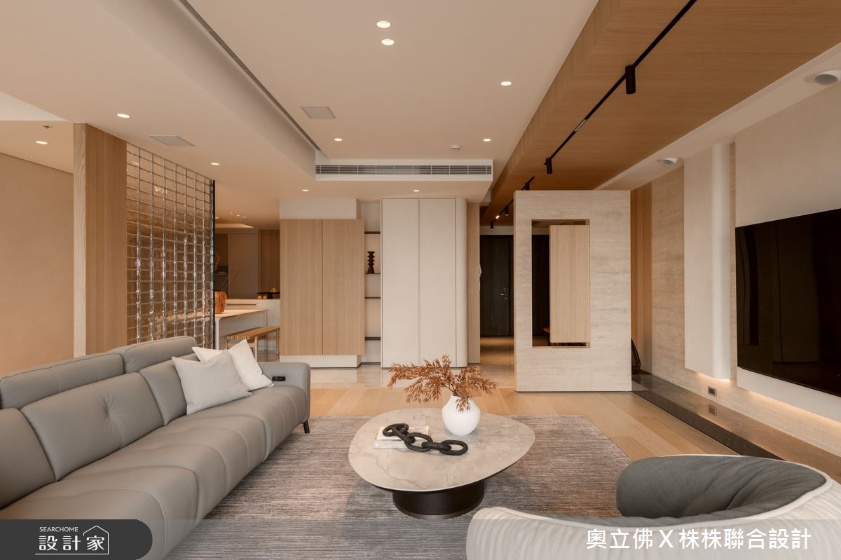 116坪毛胚屋＿解構侘寂風客廳案例圖片＿奧立佛x 株株聯合設計＿奧立佛x 株株_遠雄THE ONE｜高雄S宅之7