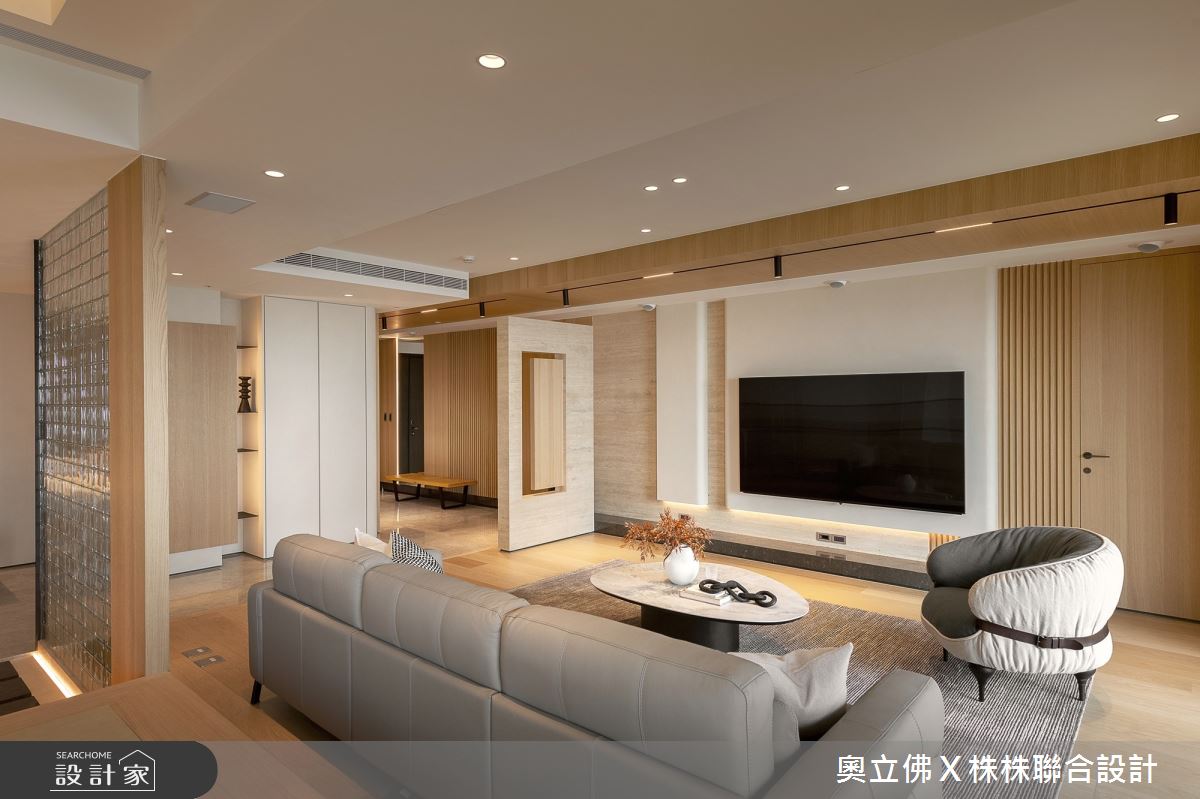 116坪毛胚屋＿解構侘寂風客廳案例圖片＿奧立佛x 株株聯合設計＿奧立佛x 株株_遠雄THE ONE｜高雄S宅之9