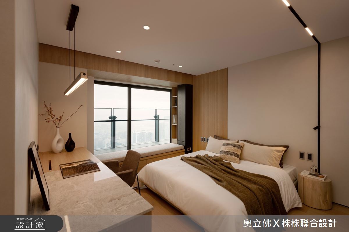 116坪毛胚屋＿解構侘寂風臥室臥榻案例圖片＿奧立佛x 株株聯合設計＿奧立佛x 株株_遠雄THE ONE｜高雄S宅之32