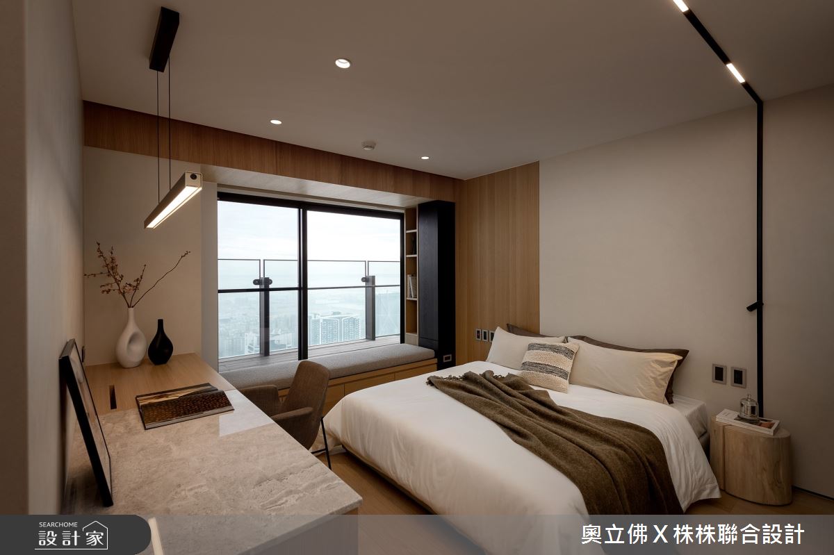 116坪毛胚屋＿解構侘寂風臥室臥榻案例圖片＿奧立佛x 株株聯合設計＿奧立佛x 株株_遠雄THE ONE｜高雄S宅之33