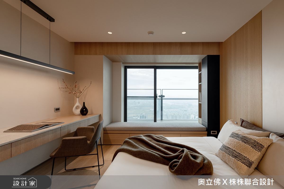 116坪毛胚屋＿解構侘寂風臥室臥榻案例圖片＿奧立佛x 株株聯合設計＿奧立佛x 株株_遠雄THE ONE｜高雄S宅之34