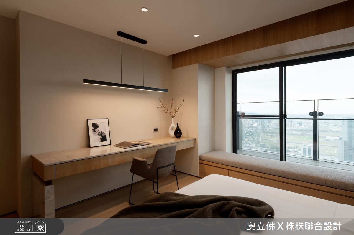 116坪毛胚屋＿解構侘寂風臥室臥榻案例圖片＿奧立佛x 株株聯合設計＿奧立佛x 株株_遠雄THE ONE｜高雄S宅之35