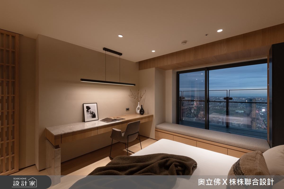 116坪毛胚屋＿解構侘寂風臥室臥榻案例圖片＿奧立佛x 株株聯合設計＿奧立佛x 株株_遠雄THE ONE｜高雄S宅之36