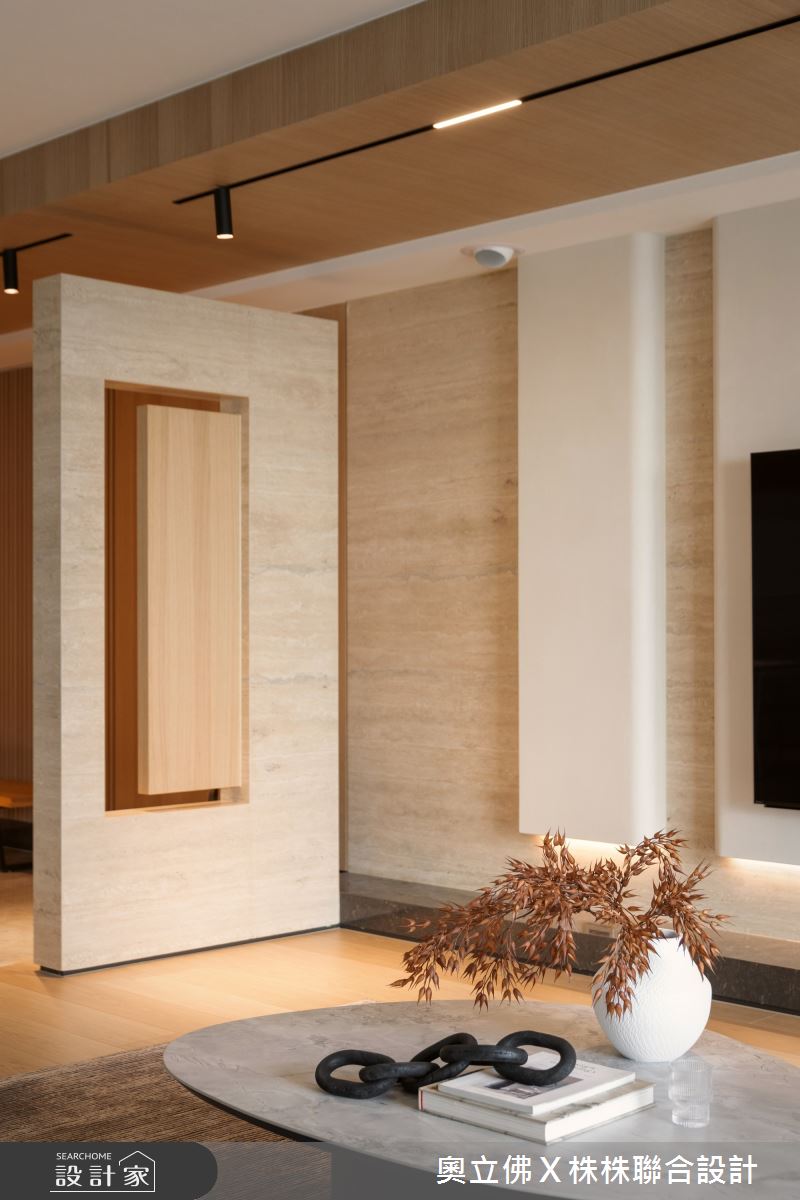 116坪毛胚屋＿解構侘寂風客廳案例圖片＿奧立佛x 株株聯合設計＿奧立佛x 株株_遠雄THE ONE｜高雄S宅之11