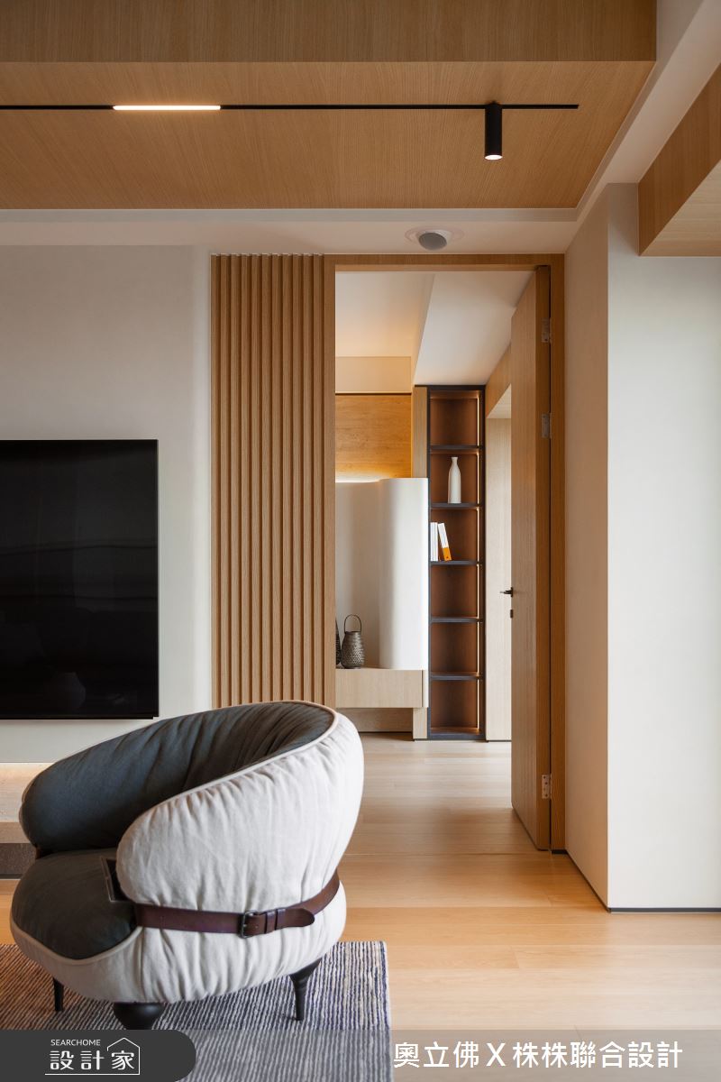 116坪毛胚屋＿解構侘寂風客廳案例圖片＿奧立佛x 株株聯合設計＿奧立佛x 株株_遠雄THE ONE｜高雄S宅之12