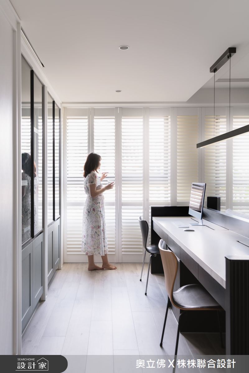 47坪新成屋(5年以下)＿美式風書房案例圖片＿奧立佛x 株株聯合設計＿奧立佛x 株株_百達君品｜高雄C宅之13