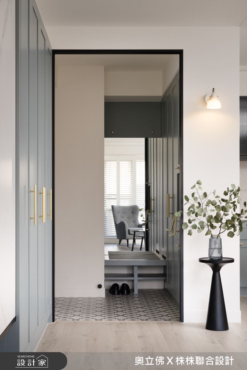 47坪新成屋(5年以下)＿美式風玄關案例圖片＿奧立佛x 株株聯合設計＿奧立佛x 株株_百達君品｜高雄C宅之10