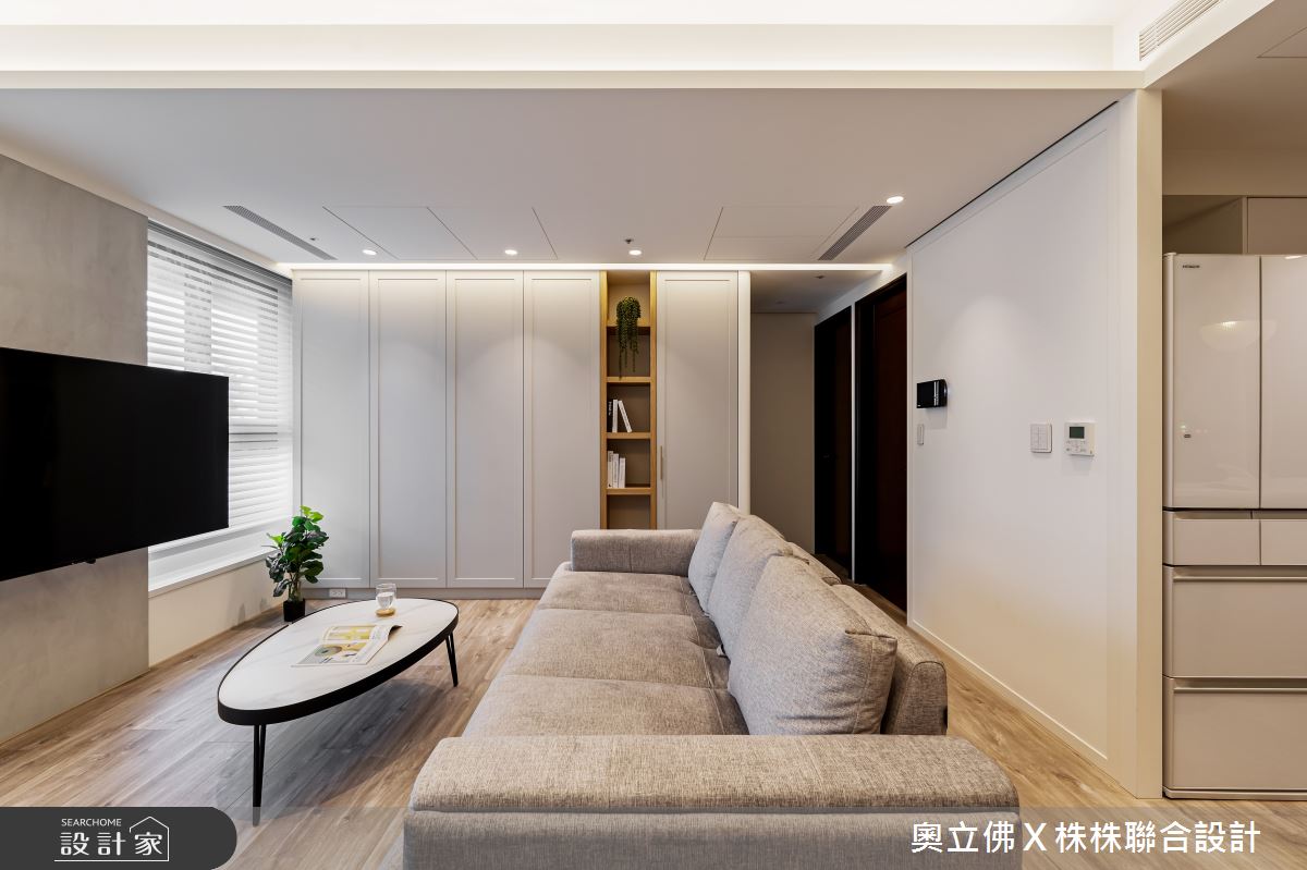 39坪新成屋(5年以下)＿混搭風客廳案例圖片＿奧立佛x 株株聯合設計＿奧立佛x 株株_J Modern｜高雄L宅之2