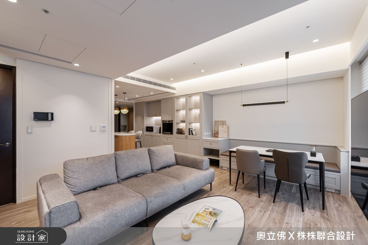 39坪新成屋(5年以下)＿混搭風客廳書房案例圖片＿奧立佛x 株株聯合設計＿奧立佛x 株株_J Modern｜高雄L宅之12