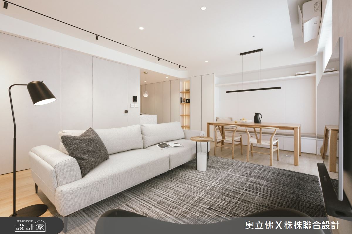 40坪新成屋(5年以下)＿北歐風客廳書房案例圖片＿奧立佛x 株株聯合設計＿奧立佛x 株株_冠億本植｜高雄Ｌ宅之6
