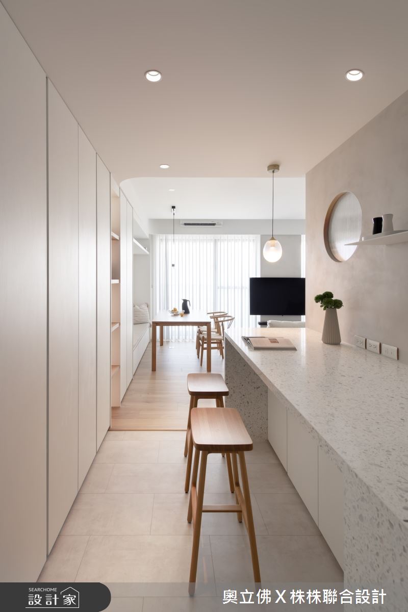 40坪新成屋(5年以下)＿北歐風客廳餐廳書房案例圖片＿奧立佛x 株株聯合設計＿奧立佛x 株株_冠億本植｜高雄Ｌ宅之2