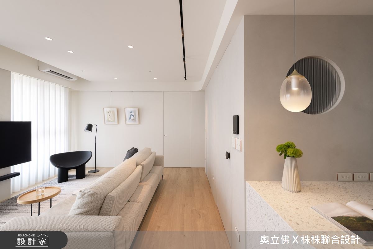 40坪新成屋(5年以下)＿北歐風客廳餐廳案例圖片＿奧立佛x 株株聯合設計＿奧立佛x 株株_冠億本植｜高雄Ｌ宅之4