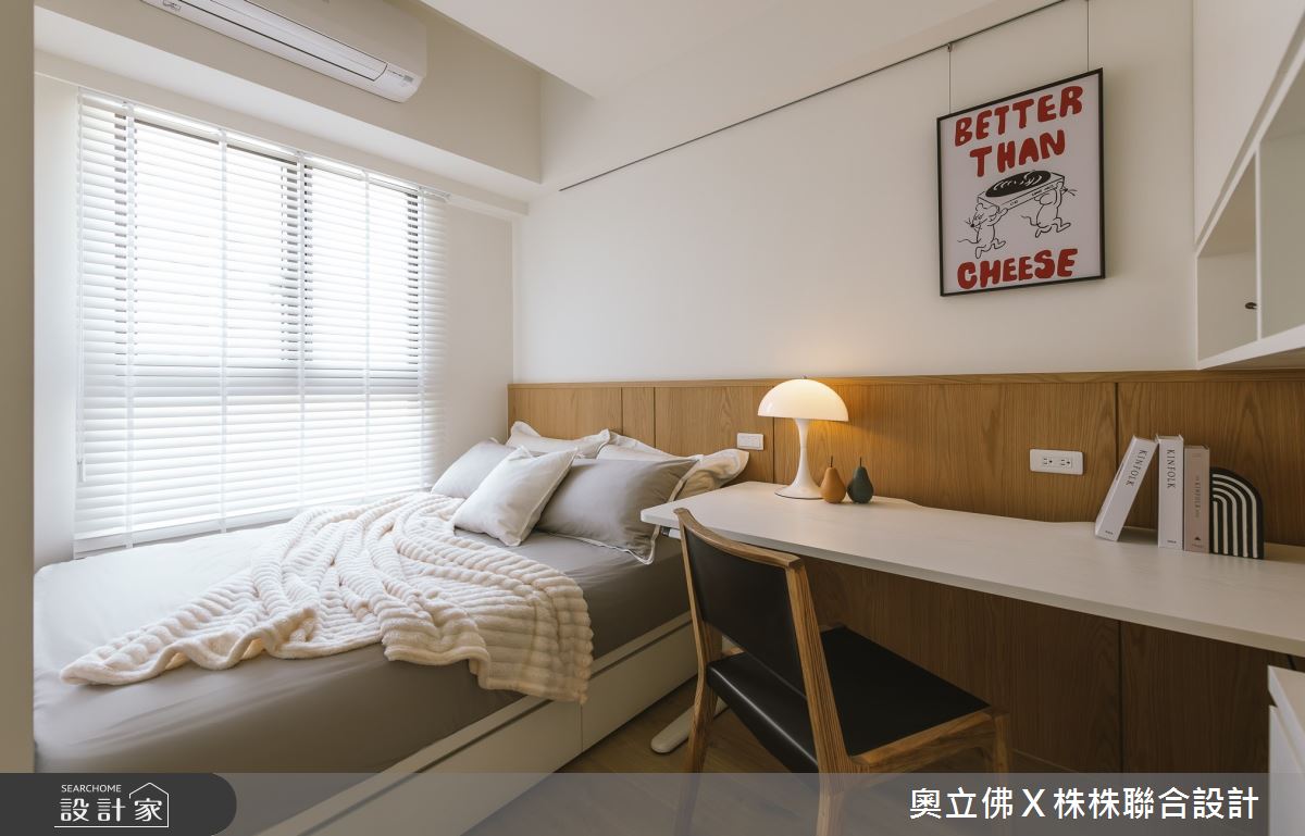 40坪新成屋(5年以下)＿北歐風臥室案例圖片＿奧立佛x 株株聯合設計＿奧立佛x 株株_冠億本植｜高雄Ｌ宅之16