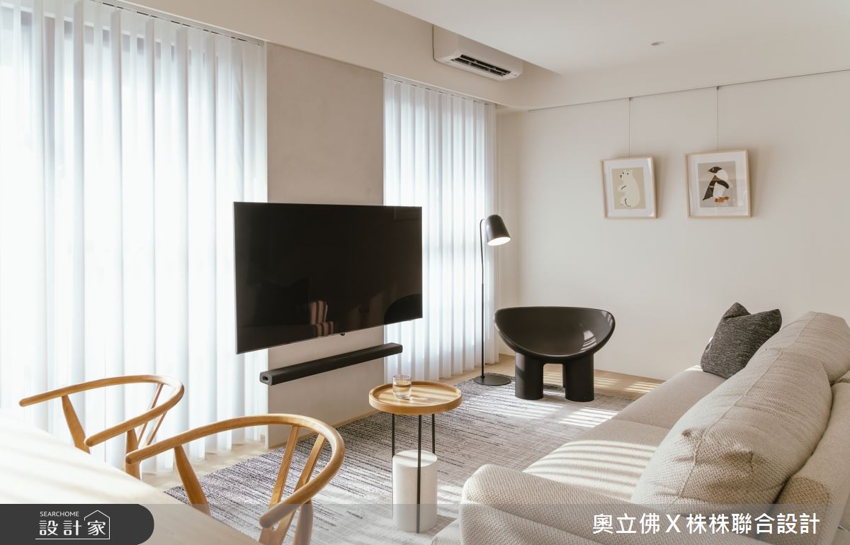 40坪新成屋(5年以下)＿北歐風客廳案例圖片＿奧立佛x 株株聯合設計＿奧立佛x 株株_冠億本植｜高雄Ｌ宅之9