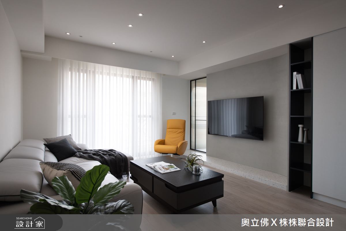 40坪老屋(16~30年)＿混搭風客廳案例圖片＿奧立佛x 株株聯合設計＿奧立佛x 株株_福懋采荷天｜高雄C宅之4216