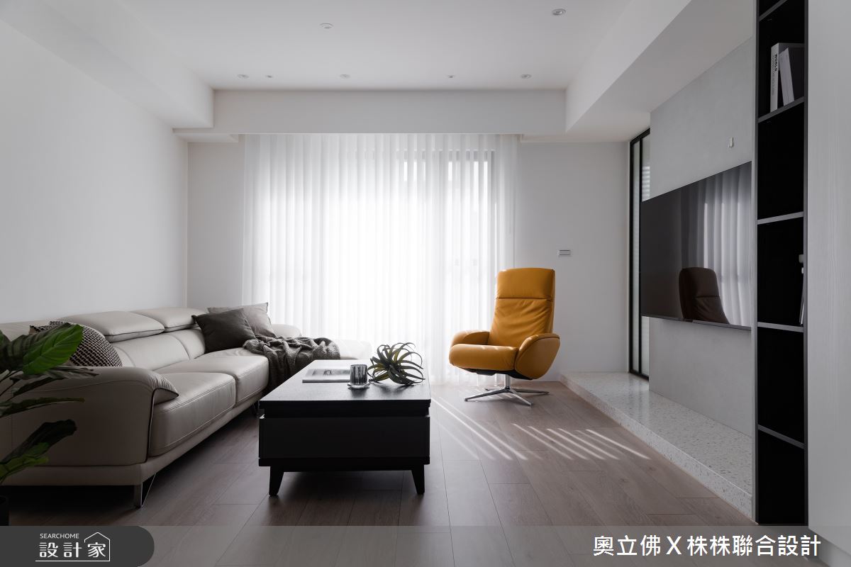 40坪老屋(16~30年)＿混搭風客廳案例圖片＿奧立佛x 株株聯合設計＿奧立佛x 株株_福懋采荷天｜高雄C宅之7