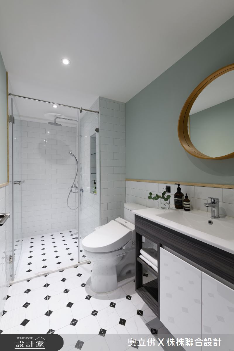 40坪老屋(16~30年)＿混搭風浴室案例圖片＿奧立佛x 株株聯合設計＿奧立佛x 株株_福懋采荷天｜高雄C宅之15
