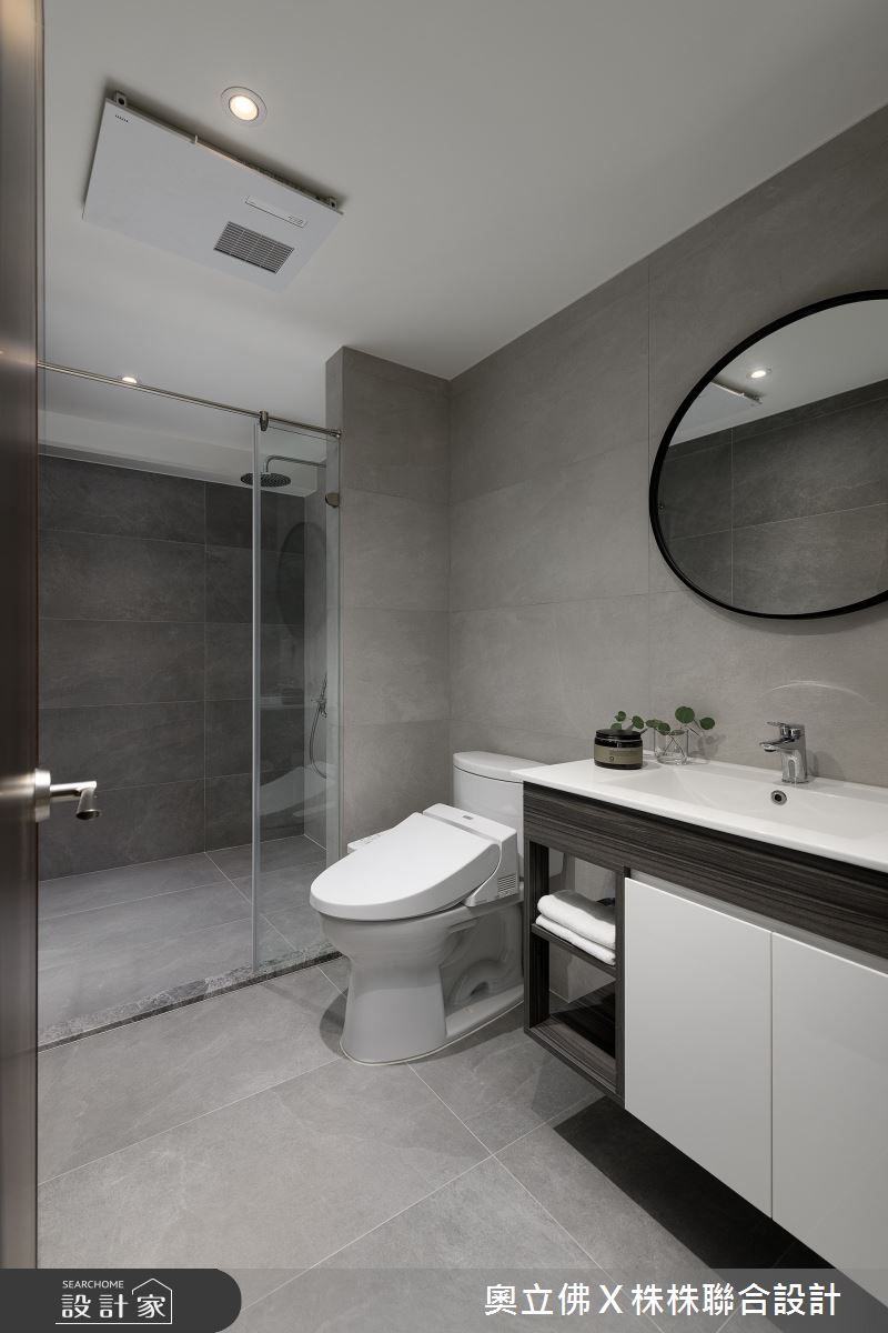 40坪老屋(16~30年)＿混搭風浴室案例圖片＿奧立佛x 株株聯合設計＿奧立佛x 株株_福懋采荷天｜高雄C宅之16