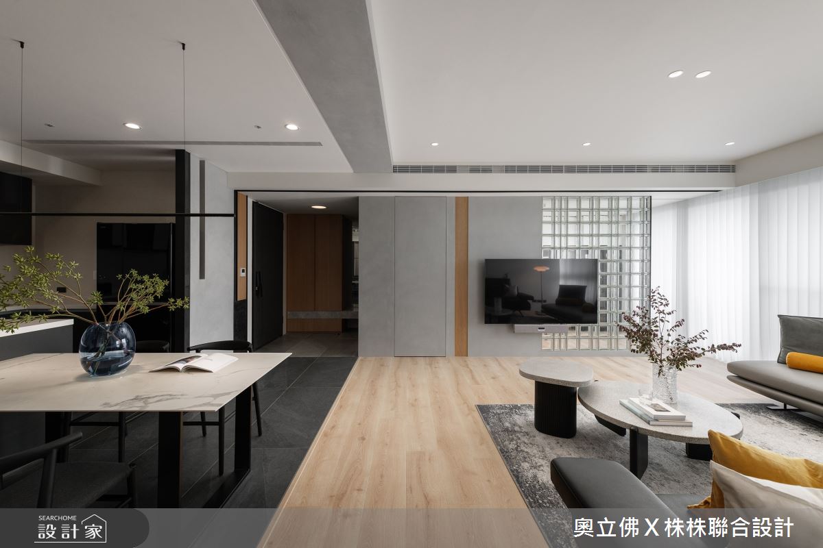 76坪新成屋(5年以下)＿混搭風客廳餐廳案例圖片＿奧立佛x 株株聯合設計＿奧立佛x 株株_鳳凰會｜高雄Ｔ宅之2
