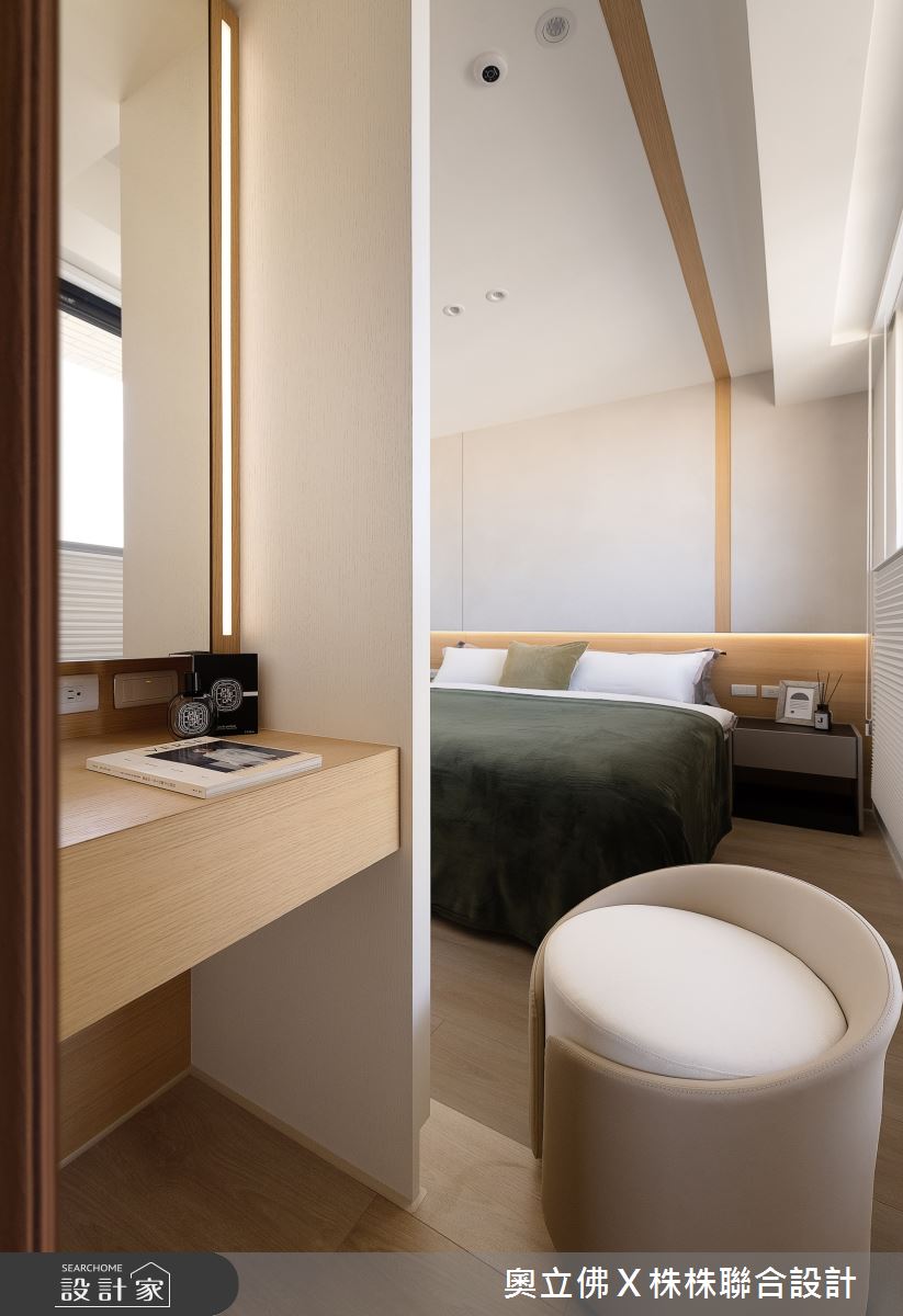 43坪新成屋(5年以下)＿日式無印風臥室案例圖片＿奧立佛x 株株聯合設計＿奧立佛x 株株_英倫亞灣｜高雄實品屋之17