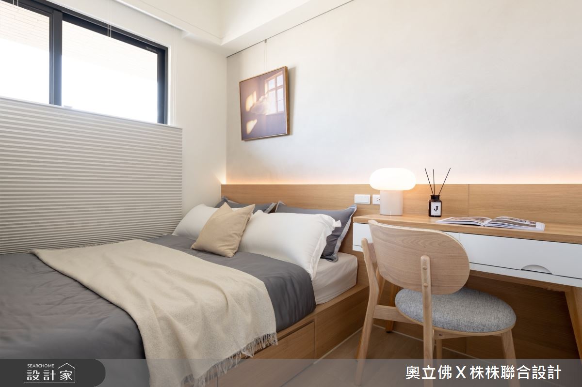 43坪新成屋(5年以下)＿日式無印風臥室案例圖片＿奧立佛x 株株聯合設計＿奧立佛x 株株_英倫亞灣｜高雄實品屋之18
