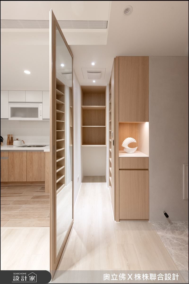 43坪新成屋(5年以下)＿日式無印風玄關廚房案例圖片＿奧立佛x 株株聯合設計＿奧立佛x 株株_英倫亞灣｜高雄實品屋之3