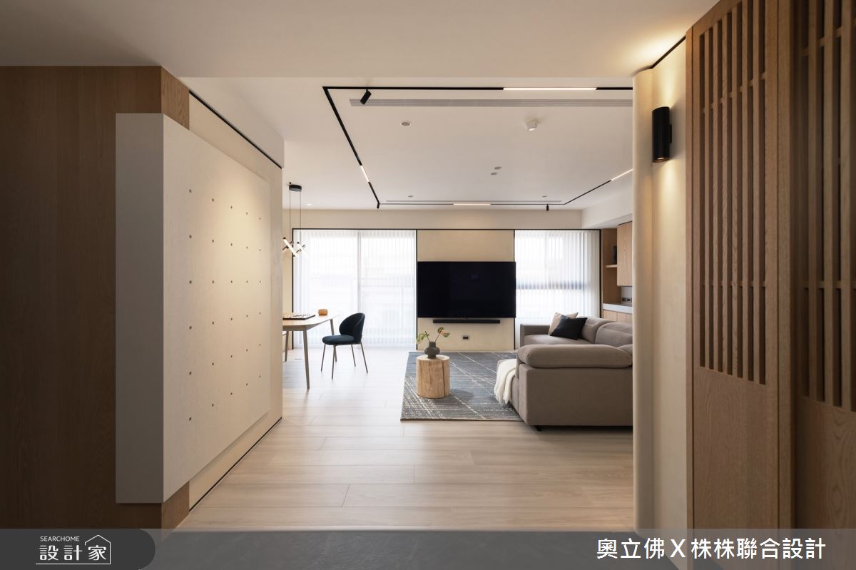 71坪新成屋(5年以下)＿輕日式風客廳餐廳案例圖片＿奧立佛x 株株聯合設計＿奧立佛x 株株_朗境｜高雄Ｙ宅之3