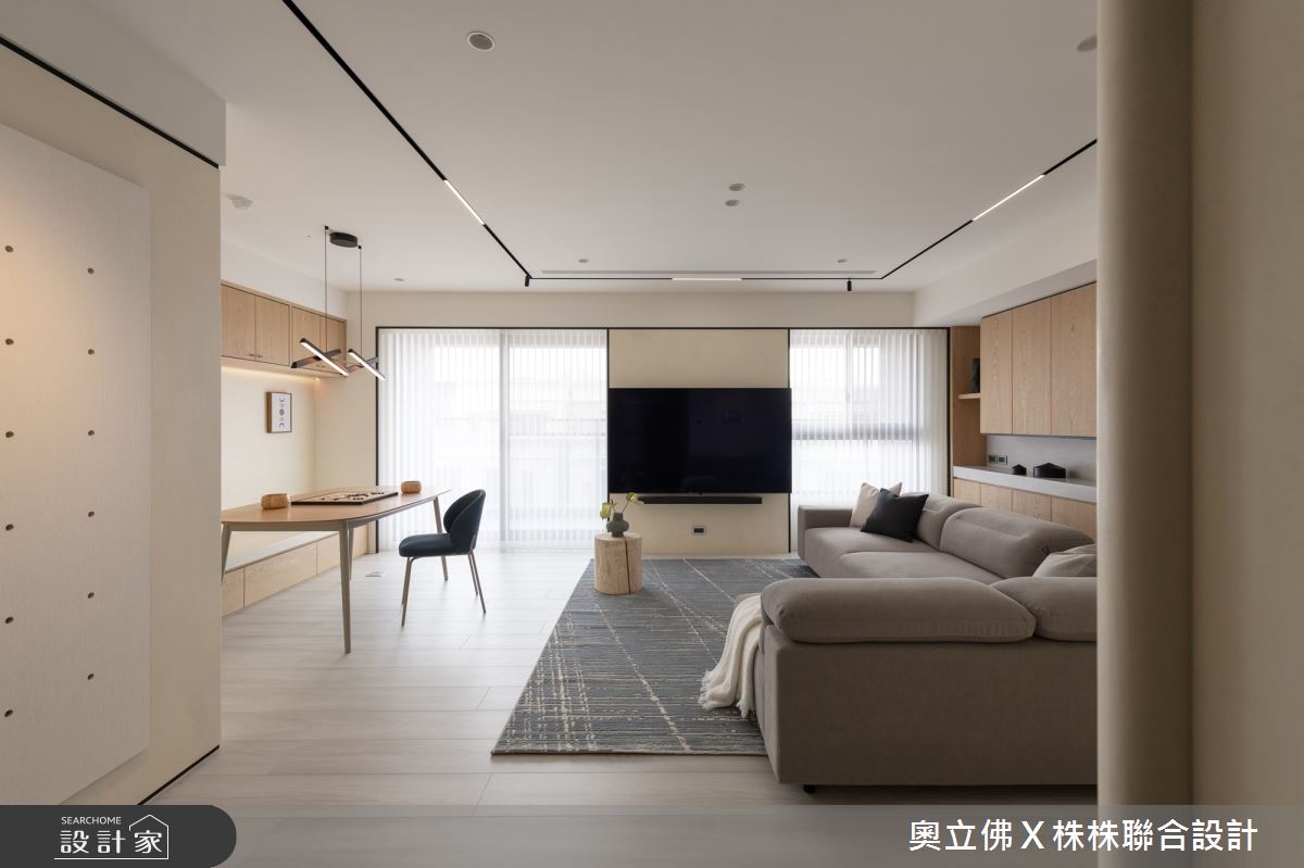 71坪新成屋(5年以下)＿輕日式風客廳餐廳案例圖片＿奧立佛x 株株聯合設計＿奧立佛x 株株_朗境｜高雄Ｙ宅之11