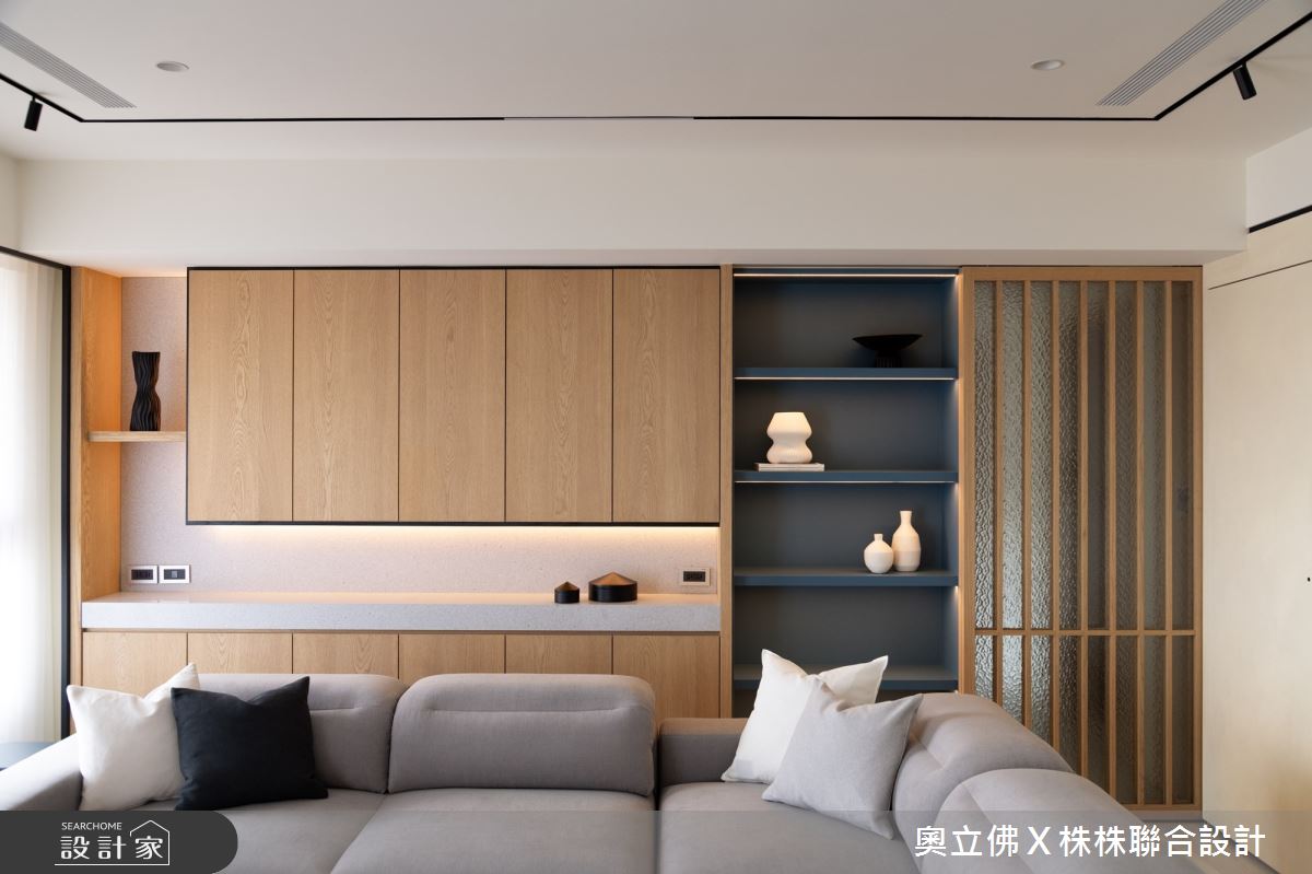 71坪新成屋(5年以下)＿輕日式風客廳案例圖片＿奧立佛x 株株聯合設計＿奧立佛x 株株_朗境｜高雄Ｙ宅之16