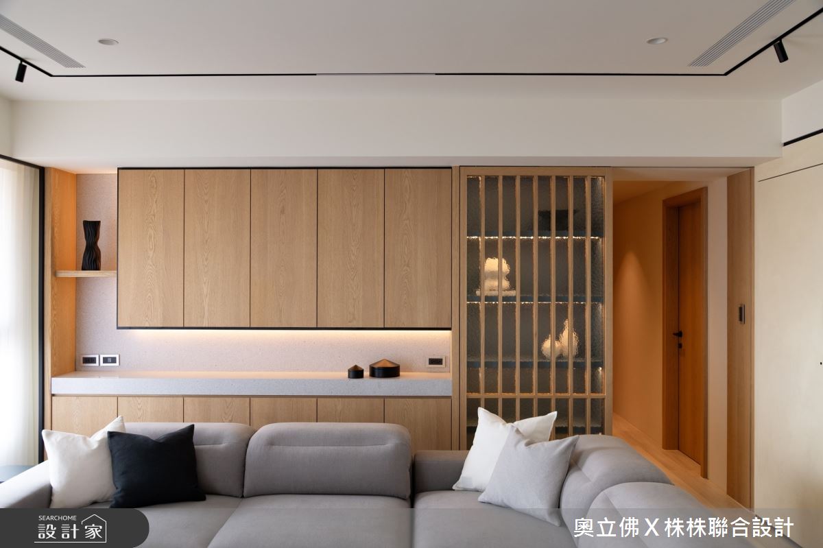 71坪新成屋(5年以下)＿輕日式風客廳案例圖片＿奧立佛x 株株聯合設計＿奧立佛x 株株_朗境｜高雄Ｙ宅之18