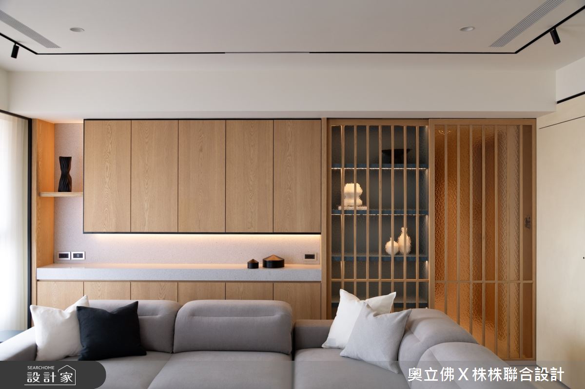 71坪新成屋(5年以下)＿輕日式風客廳案例圖片＿奧立佛x 株株聯合設計＿奧立佛x 株株_朗境｜高雄Ｙ宅之17