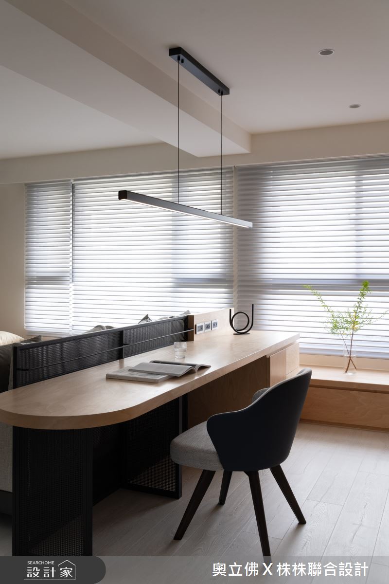 46坪新成屋(5年以下)＿日式無印風書房案例圖片＿奧立佛x 株株聯合設計＿奧立佛x 株株_J Modern｜高雄L宅之3