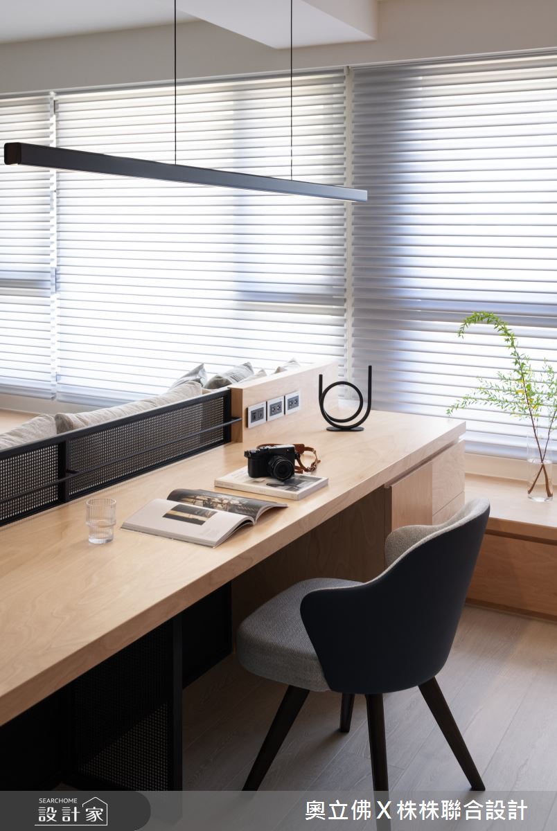 46坪新成屋(5年以下)＿日式無印風書房案例圖片＿奧立佛x 株株聯合設計＿奧立佛x 株株_J Modern｜高雄L宅之4