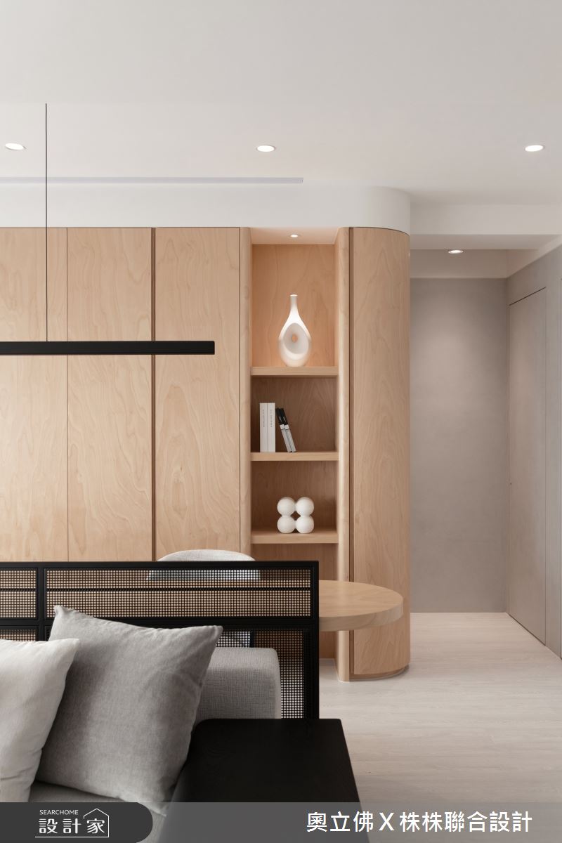46坪新成屋(5年以下)＿日式無印風客廳書房案例圖片＿奧立佛x 株株聯合設計＿奧立佛x 株株_J Modern｜高雄L宅之11