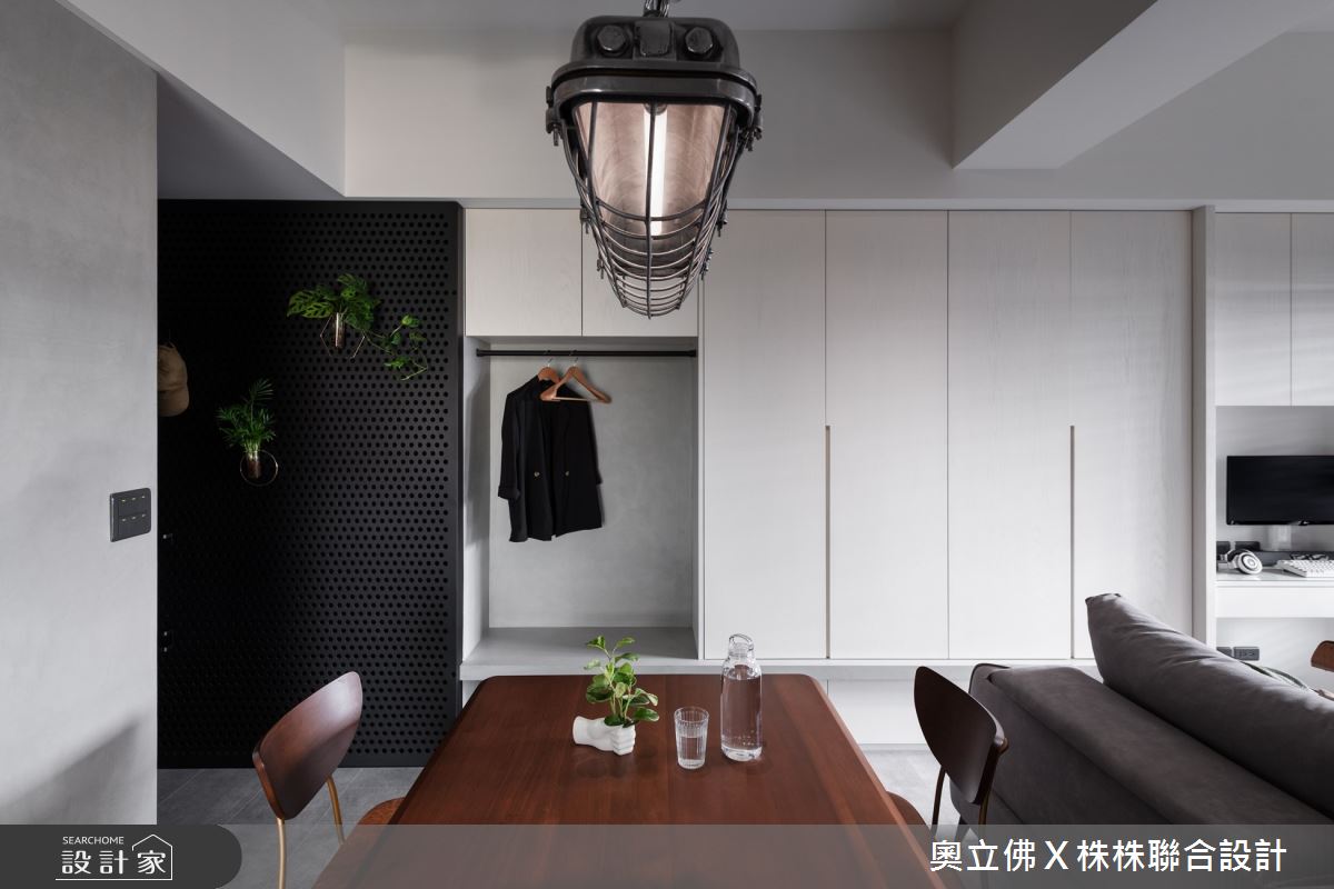 33坪新成屋(5年以下)＿混搭風玄關餐廳案例圖片＿奧立佛x 株株聯合設計＿奧立佛x 株株_文化潤隆｜高雄W宅之5