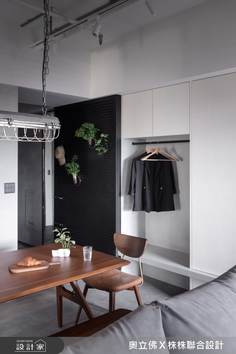 33坪新成屋(5年以下)＿混搭風玄關餐廳案例圖片＿奧立佛x 株株聯合設計＿奧立佛x 株株_文化潤隆｜高雄W宅之4