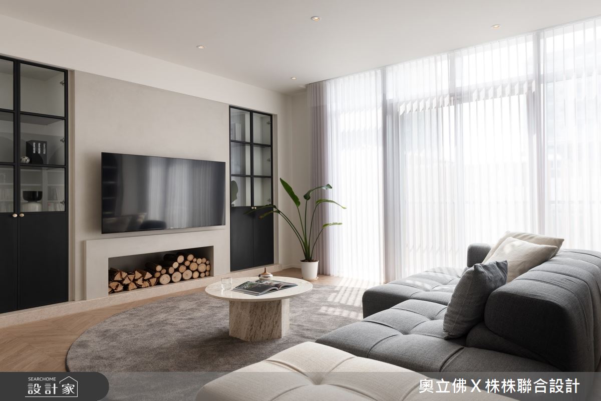 100坪新成屋(5年以下)＿美式風客廳案例圖片＿奧立佛x 株株聯合設計＿奧立佛x 株株_自由路｜高雄Ｂ宅之3