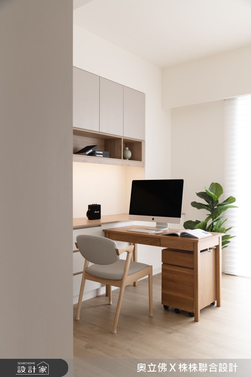 100坪新成屋(5年以下)＿美式風書房案例圖片＿奧立佛x 株株聯合設計＿奧立佛x 株株_自由路｜高雄Ｂ宅之17