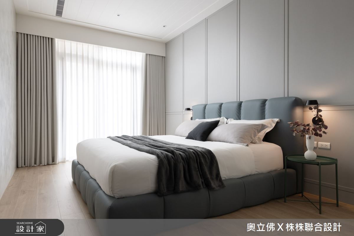 100坪新成屋(5年以下)＿美式風臥室案例圖片＿奧立佛x 株株聯合設計＿奧立佛x 株株_自由路｜高雄Ｂ宅之12