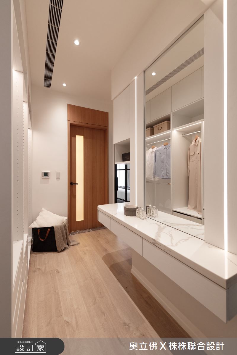 100坪新成屋(5年以下)＿美式風更衣間案例圖片＿奧立佛x 株株聯合設計＿奧立佛x 株株_自由路｜高雄Ｂ宅之16