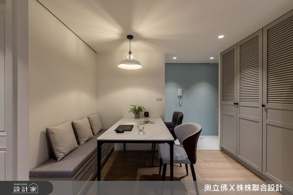 30坪新成屋(5年以下)＿美式風餐廳案例圖片＿奧立佛x 株株聯合設計＿奧立佛x 株株_仰德喆｜高雄H宅之4