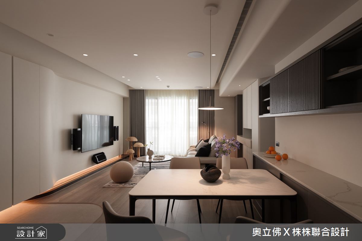 67坪新成屋(5年以下)＿混搭風客廳餐廳案例圖片＿奧立佛x 株株聯合設計＿奧立佛x 株株_御之苑｜高雄K宅之2