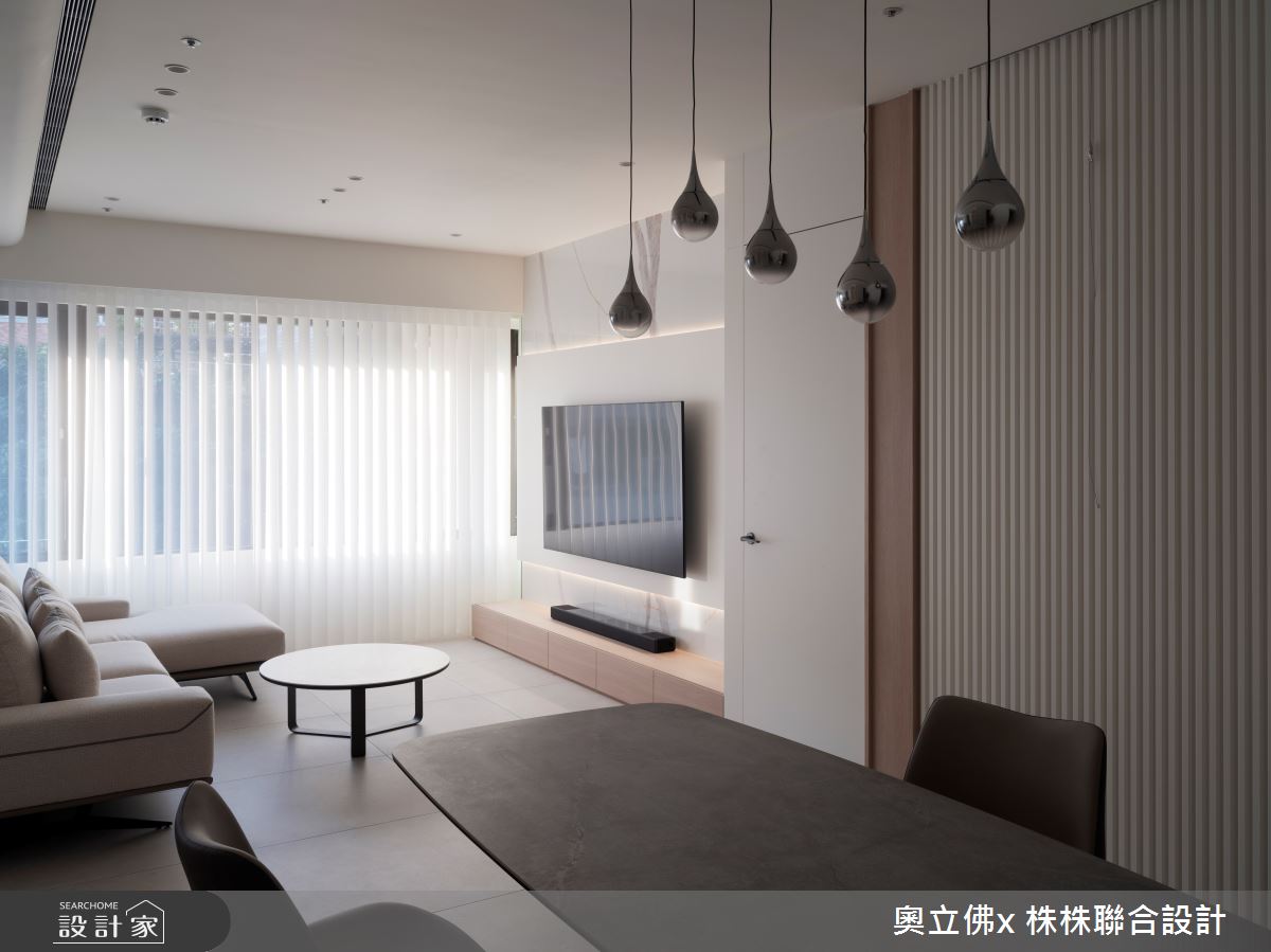45坪新成屋(5年以下)＿現代風客廳餐廳案例圖片＿奧立佛x 株株聯合設計＿奧立佛x 株株_P house Taipei之2