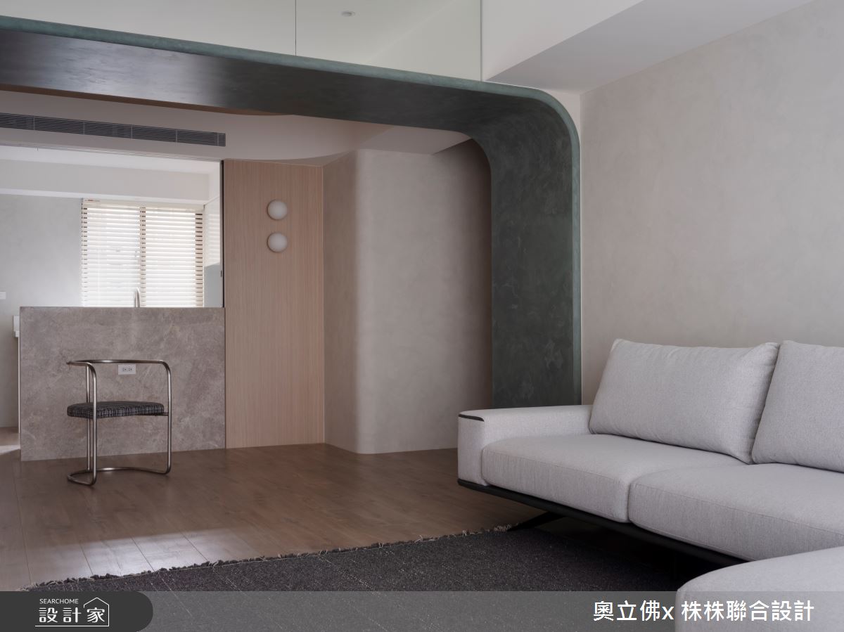 45坪中古屋(5~15年)＿日式無印風客廳案例圖片＿奧立佛x 株株聯合設計＿奧立佛x 株株_Q house Taipei之4
