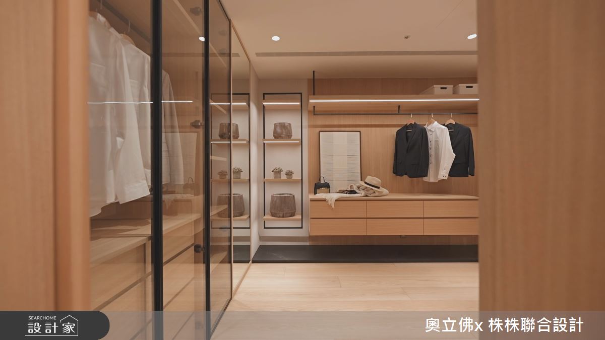 183坪毛胚屋＿日式風更衣間案例圖片＿奧立佛x 株株聯合設計＿奧立佛x 株株_遠雄THE ONE｜實品屋之16