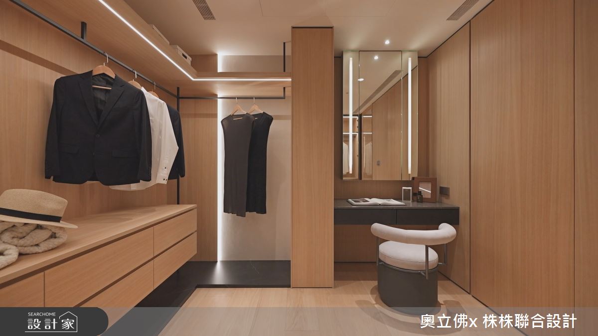 183坪毛胚屋＿日式風更衣間案例圖片＿奧立佛x 株株聯合設計＿奧立佛x 株株_遠雄THE ONE｜實品屋之17
